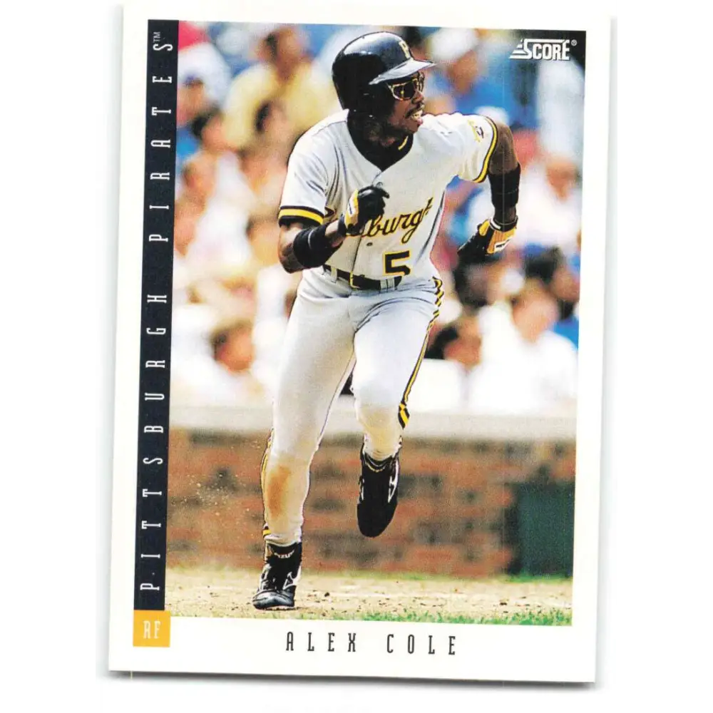 1993 Score #400 Alex Cole NM-MT Pittsburgh Pirates Baseball Card Image 1