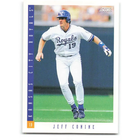 1993 Score #402 Jeff Conine NM-MT Kansas City Royals Baseball Card Image 1