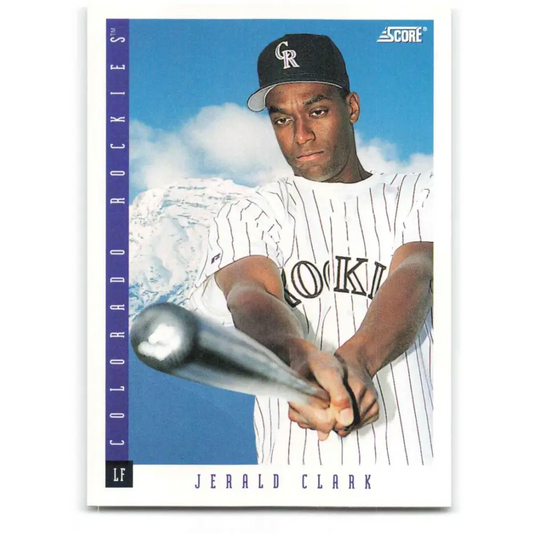 1993 Score #405 Jerald Clark NM-MT Colorado Rockies Baseball Card Image 1
