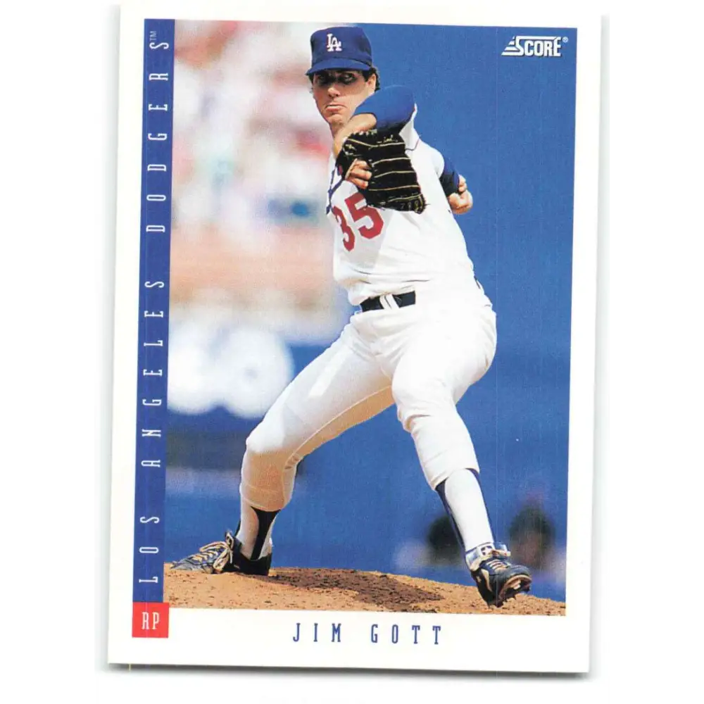 1993 Score #422 Jim Gott NM-MT Los Angeles Dodgers Baseball Card Image 1