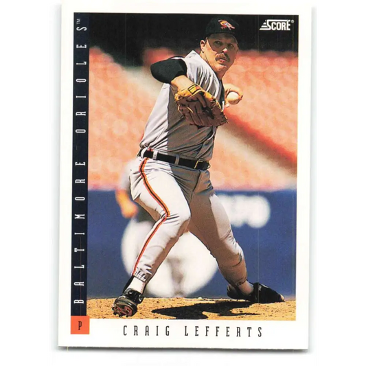 1993 Score #435 Craig Lefferts NM-MT Baltimore Orioles Baseball Card Image 1
