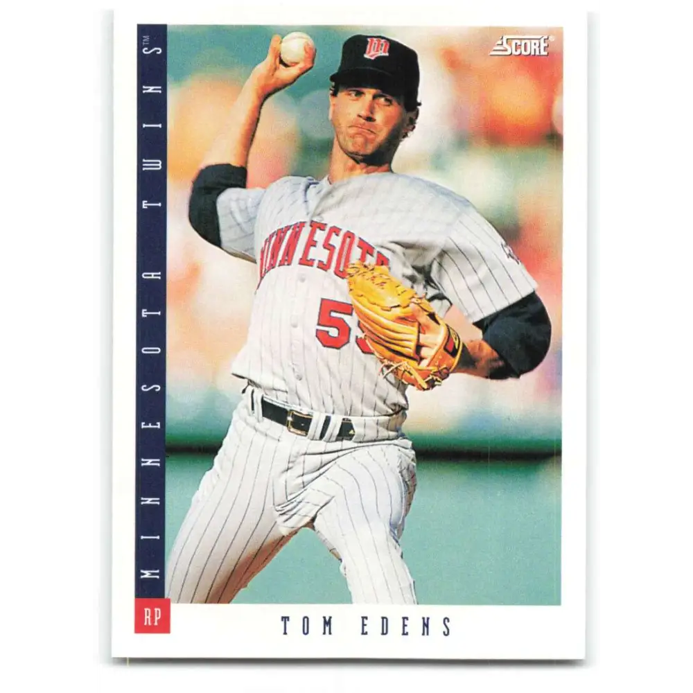 1993 Score #450 Tom Edens NM-MT Minnesota Twins Baseball Card Image 1