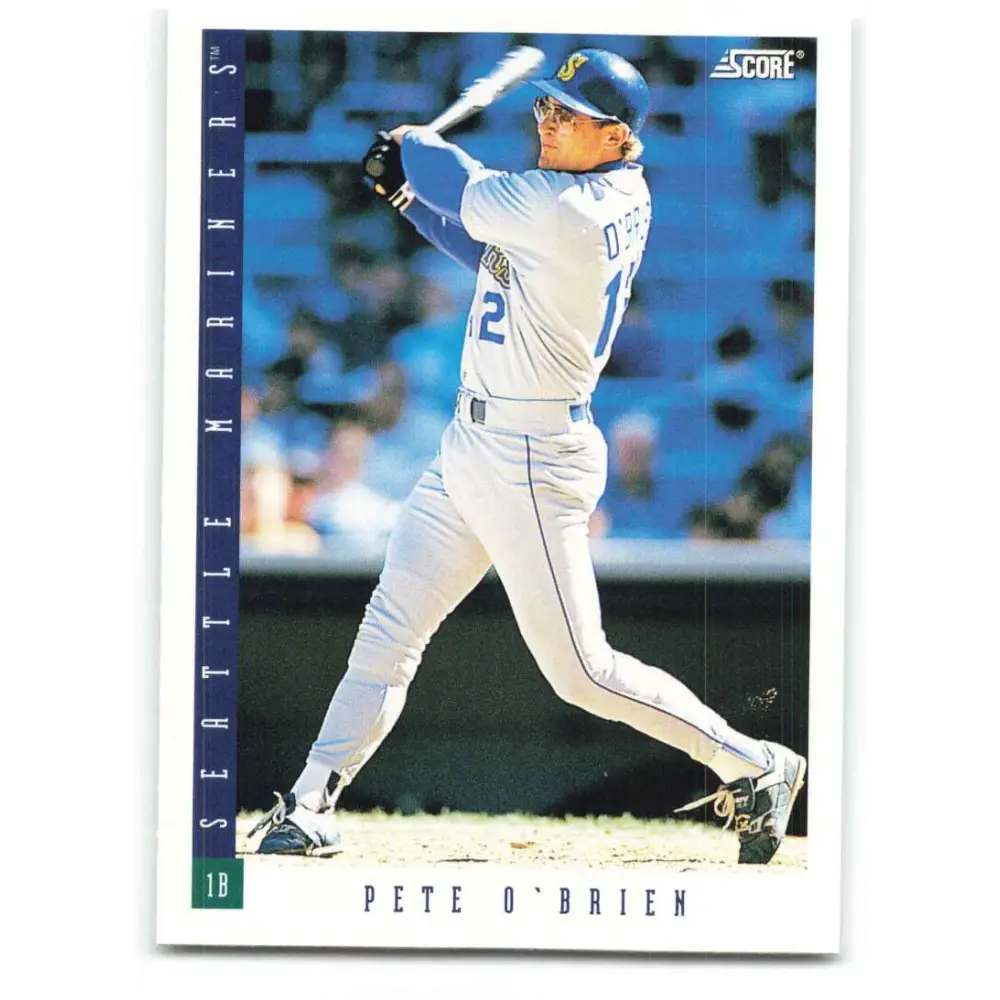 1993 Score #460 Pete O'Brien NM-MT Seattle Mariners Baseball Card Image 1