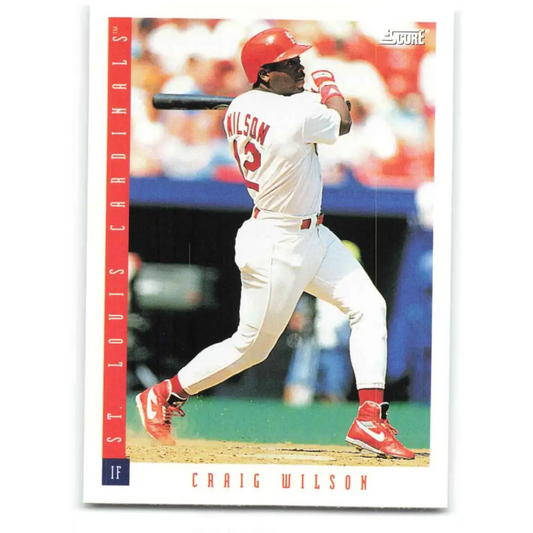 1993 Score #476 Craig Wilson NM-MT St. Louis Cardinals Baseball Card Image 1
