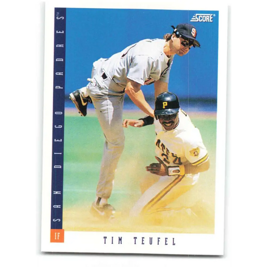 1993 Score #480 Tim Teufel NM-MT San Diego Padres Baseball Card Image 1