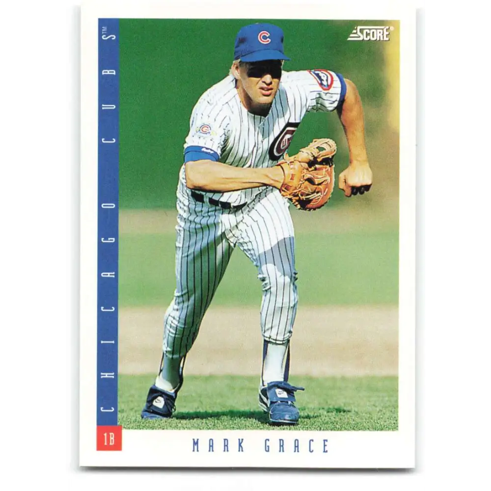 1993 Score #50 Mark Grace NM-MT Chicago Cubs Baseball Card Image 1