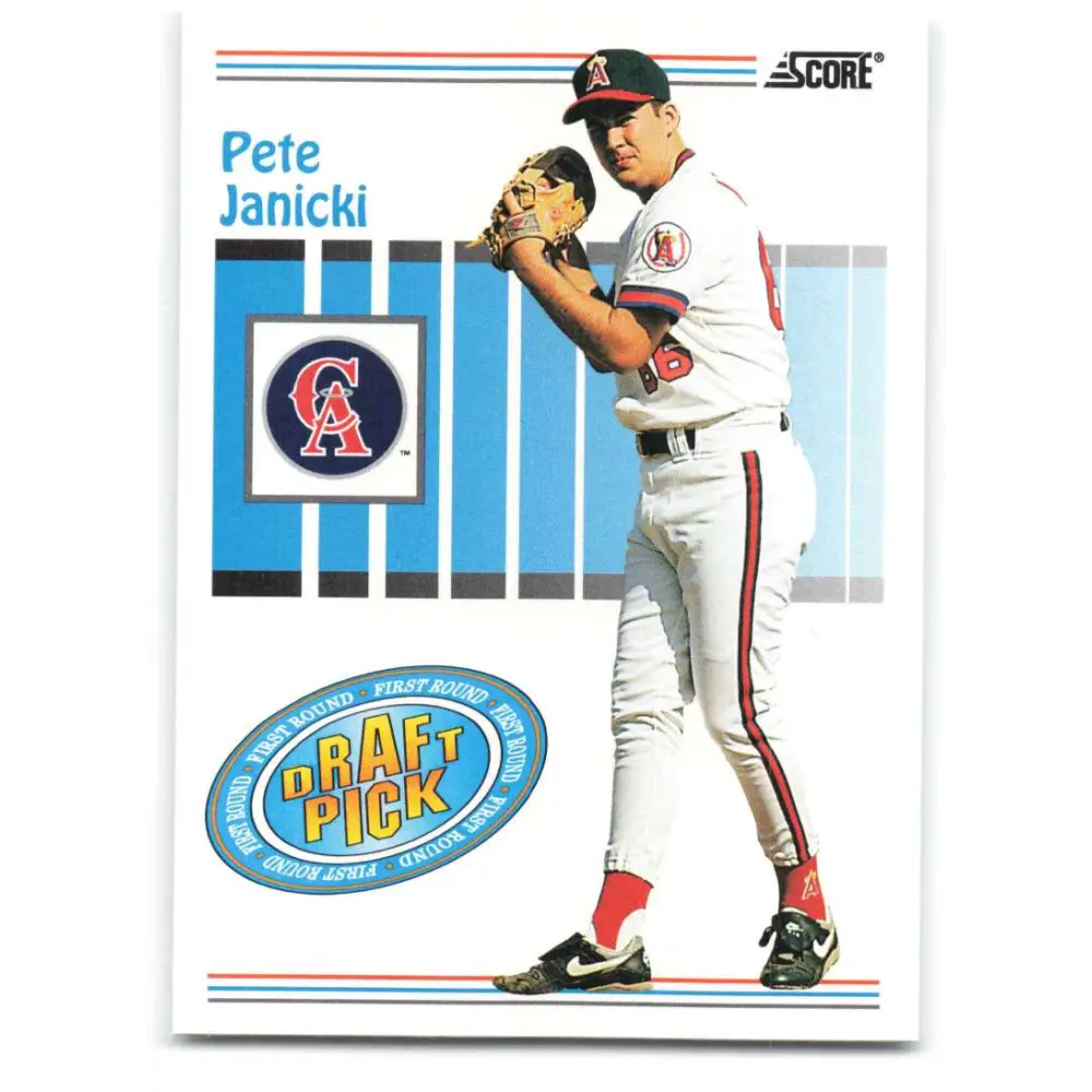 1993 Score #500 Pete Janicki NM-MT RC Rookie California Angels Baseball Card Image 1