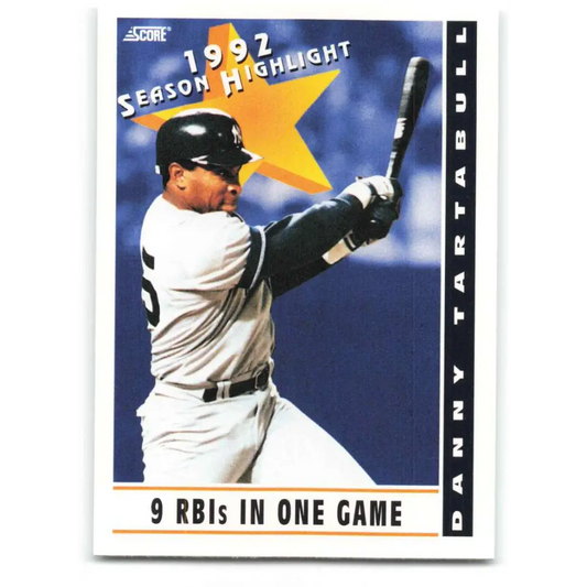 1993 Score #515 Danny Tartabull HL NM-MT New York Yankees Baseball Card Image 1