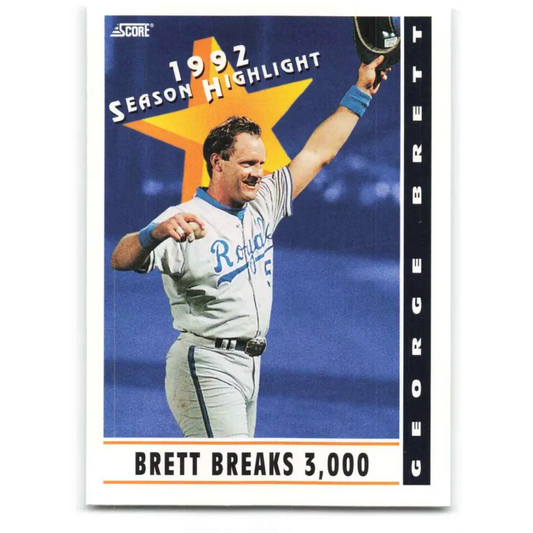 1993 Score #517 George Brett HL NM-MT Kansas City Royals Baseball Card Image 1