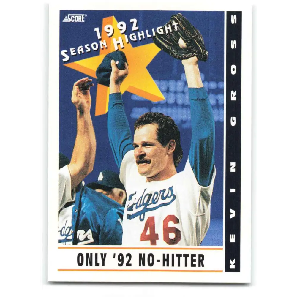 1993 Score #519 Kevin Gross HL NM-MT Los Angeles Dodgers Baseball Card Image 1