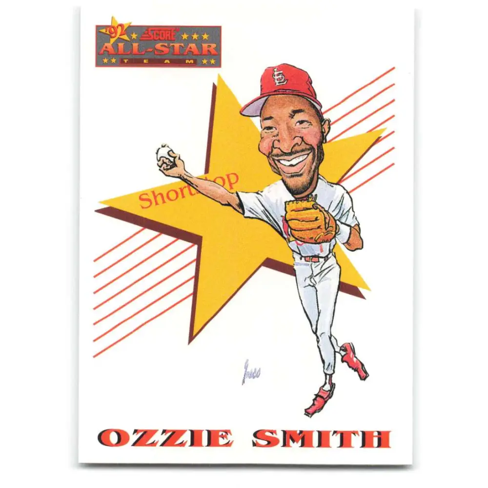1993 Score #522 Ozzie Smith AS NM-MT St. Louis Cardinals Baseball Card Image 1