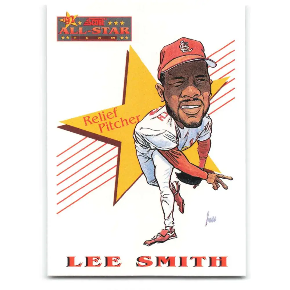 1993 Score #529 Lee Smith AS NM-MT St. Louis Cardinals Baseball Card Image 1