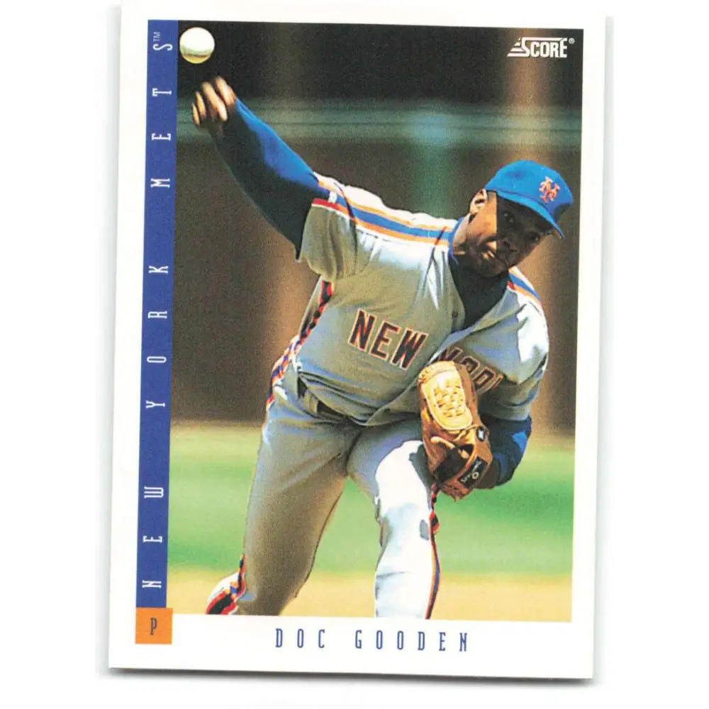 1993 Score #53 Dwight Gooden NM-MT New York Mets Baseball Card Image 1