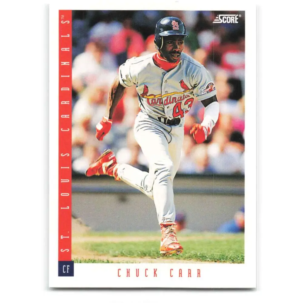 1993 Score #545 Chuck Carr NM-MT St. Louis Cardinals Baseball Card Image 1