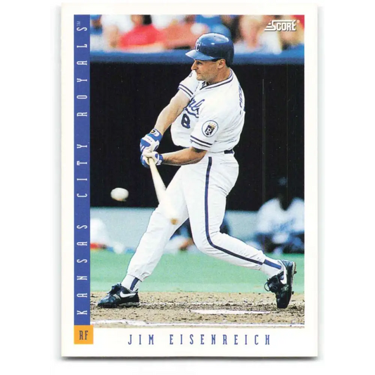 1993 Score #551 Jim Eisenreich NM-MT Kansas City Royals Baseball Card Image 1
