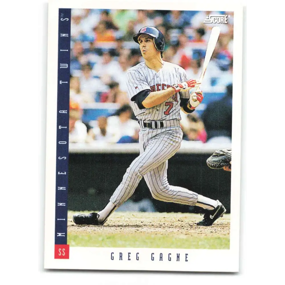 1993 Score #555 Greg Gagne NM-MT Minnesota Twins Baseball Card Image 1