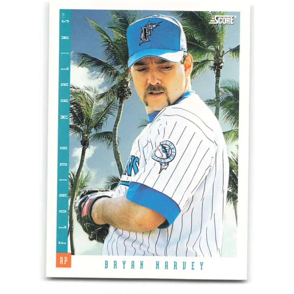 1993 Score #558 Bryan Harvey NM-MT Florida Marlins Baseball Card Image 1