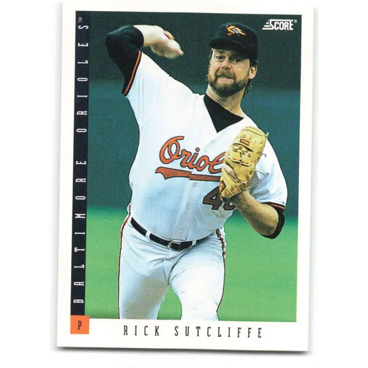 1993 Score #563 Rick Sutcliffe NM-MT Baltimore Orioles Baseball Card Image 1