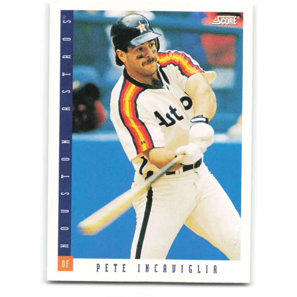 1993 Score #568 Pete Incaviglia NM-MT Houston Astros Baseball Card Image 1