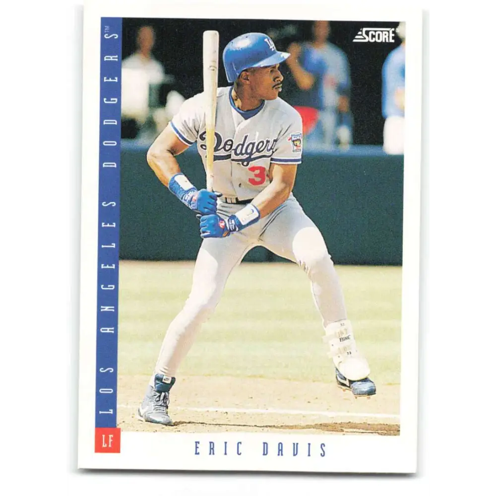 1993 Score #570 Eric Davis NM-MT Los Angeles Dodgers Baseball Card Image 1