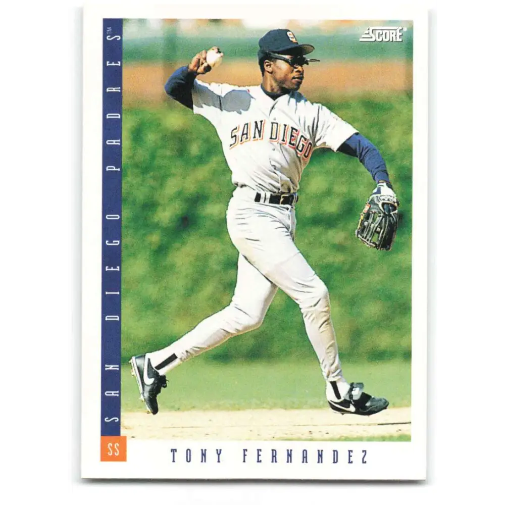 1993 Score #572 Tony Fernandez NM-MT San Diego Padres Baseball Card Image 1