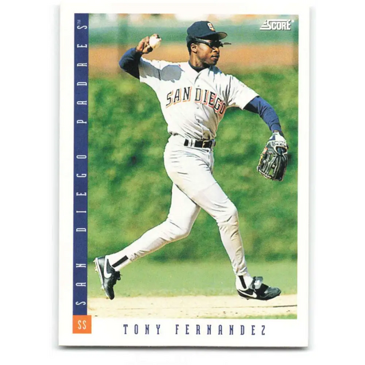 1993 Score #572 Tony Fernandez NM-MT San Diego Padres Baseball Card Image 1