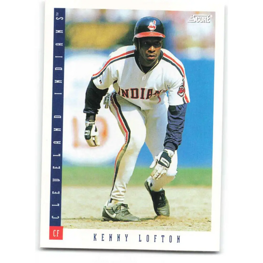 1993 Score #58 Kenny Lofton NM-MT Cleveland Indians Baseball Card Image 1