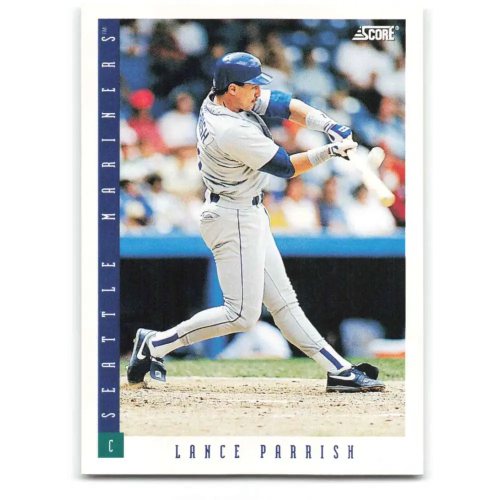 1993 Score #587 Lance Parrish NM-MT Seattle Mariners Baseball Card Image 1