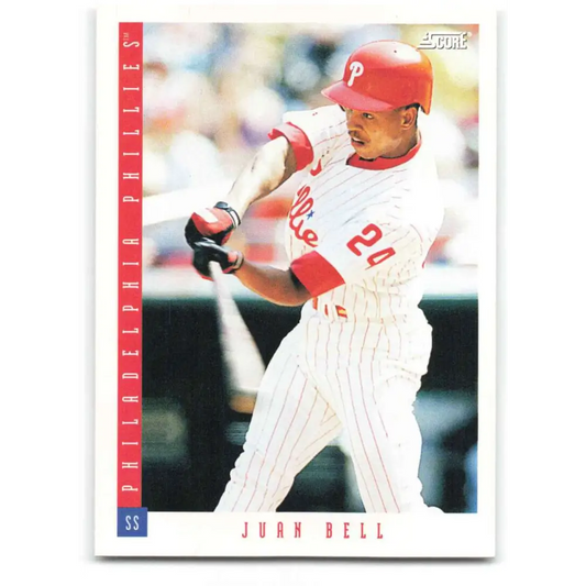 1993 Score #588 Juan Bell NM-MT Philadelphia Phillies Baseball Card Image 1