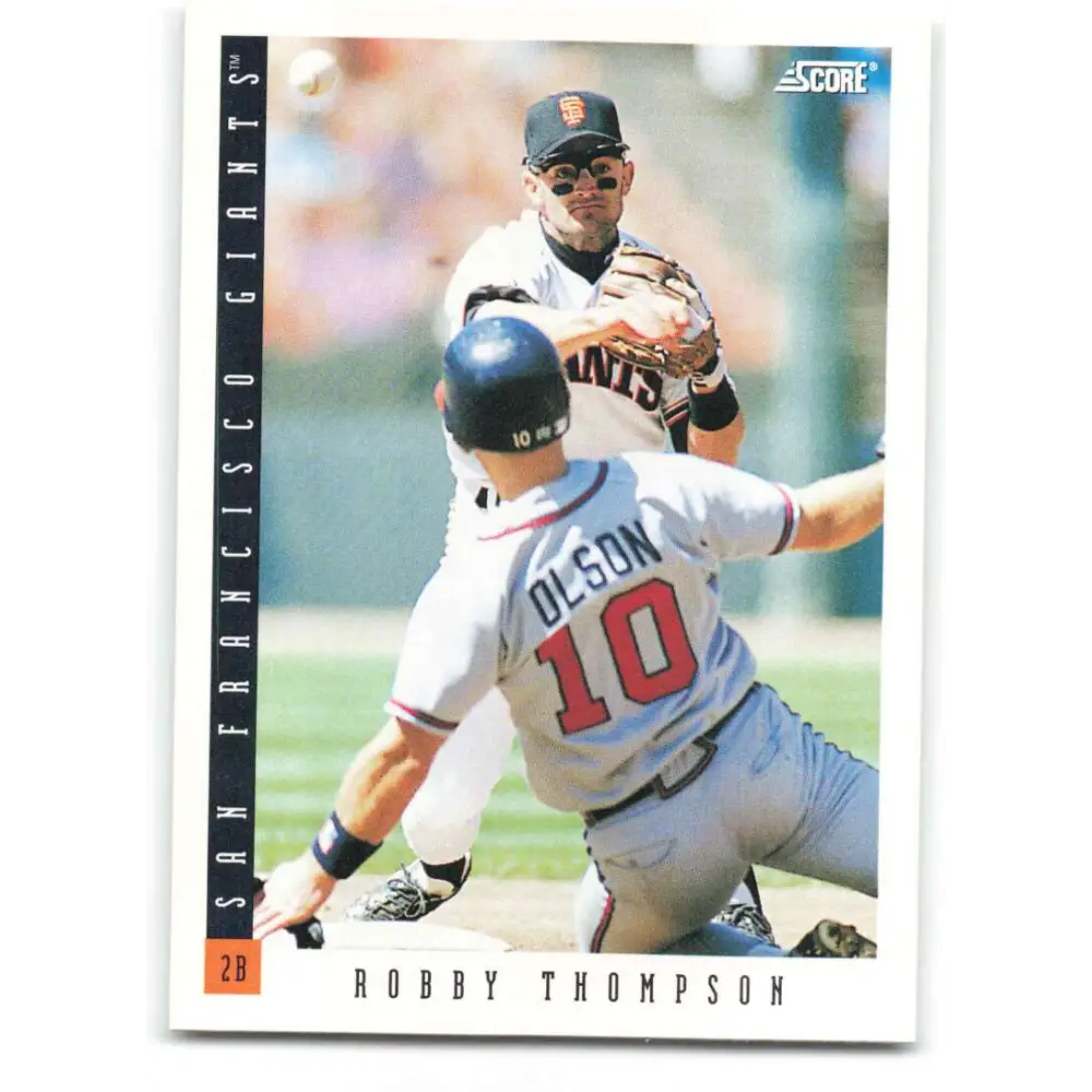 1993 Score #593 Robby Thompson NM-MT San Francisco Giants Baseball Card Image 1
