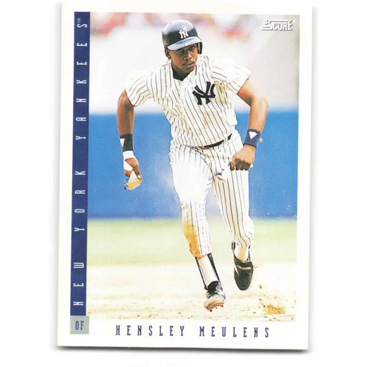 1993 Score #595 Hensley Meulens NM-MT New York Yankees Baseball Card Image 1