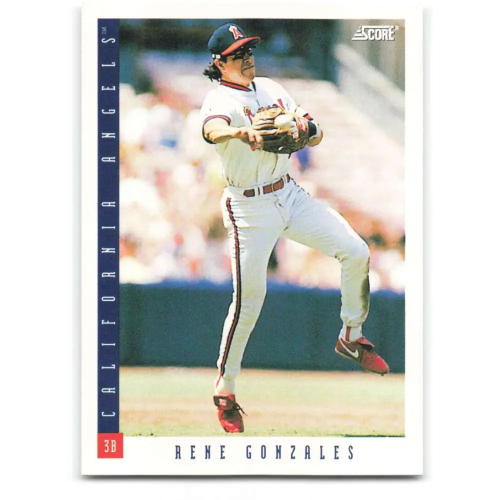 1993 Score #604 Rene Gonzales NM-MT California Angels Baseball Card Image 1