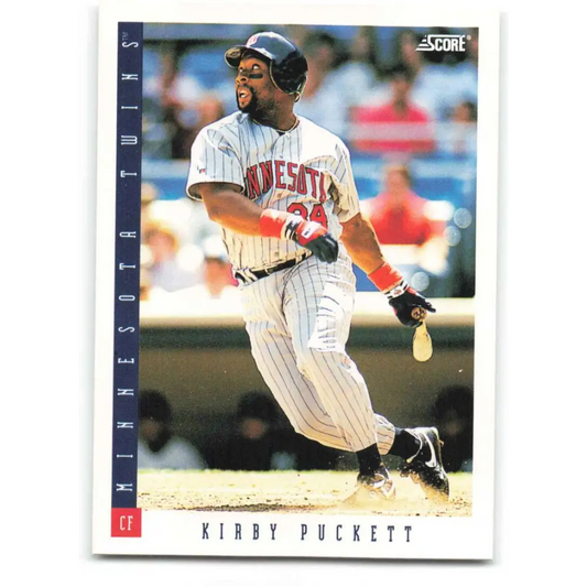1993 Score #606 Kirby Puckett NM-MT Minnesota Twins Baseball Card Image 1