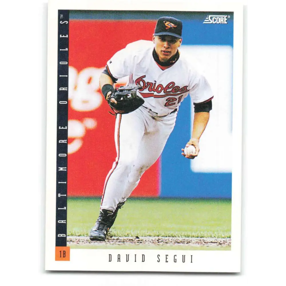 1993 Score #610 David Segui NM-MT Baltimore Orioles Baseball Card Image 1