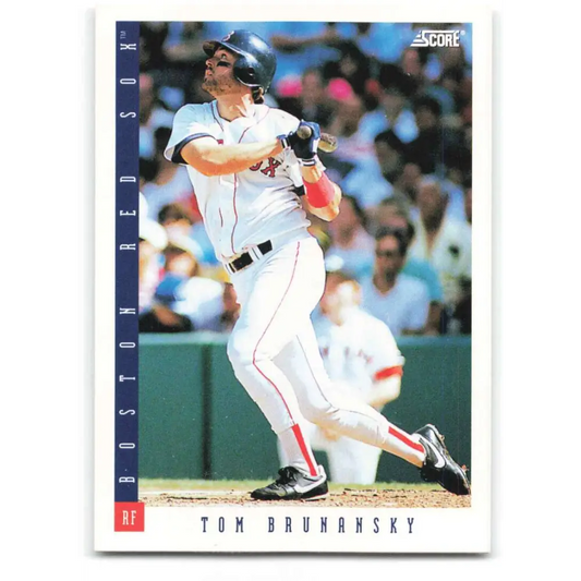 1993 Score #612 Tom Brunansky NM-MT Boston Red Sox Baseball Card Image 1