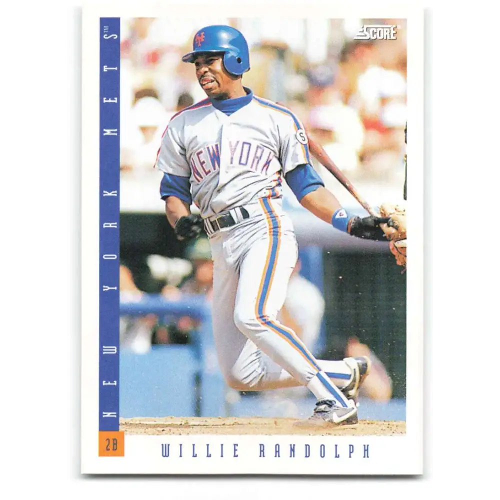 1993 Score #613 Willie Randolph NM-MT New York Mets Baseball Card Image 1