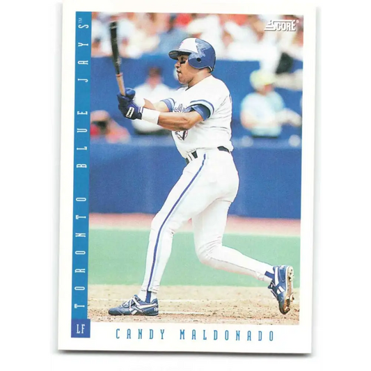 1993 Score #615 Candy Maldonado NM-MT Toronto Blue Jays Baseball Card Image 1