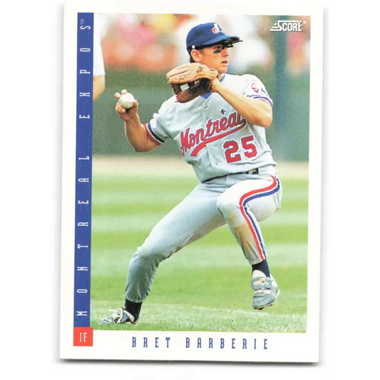 1993 Score #617 Bret Barberie NM-MT Montreal Expos Baseball Card Image 1