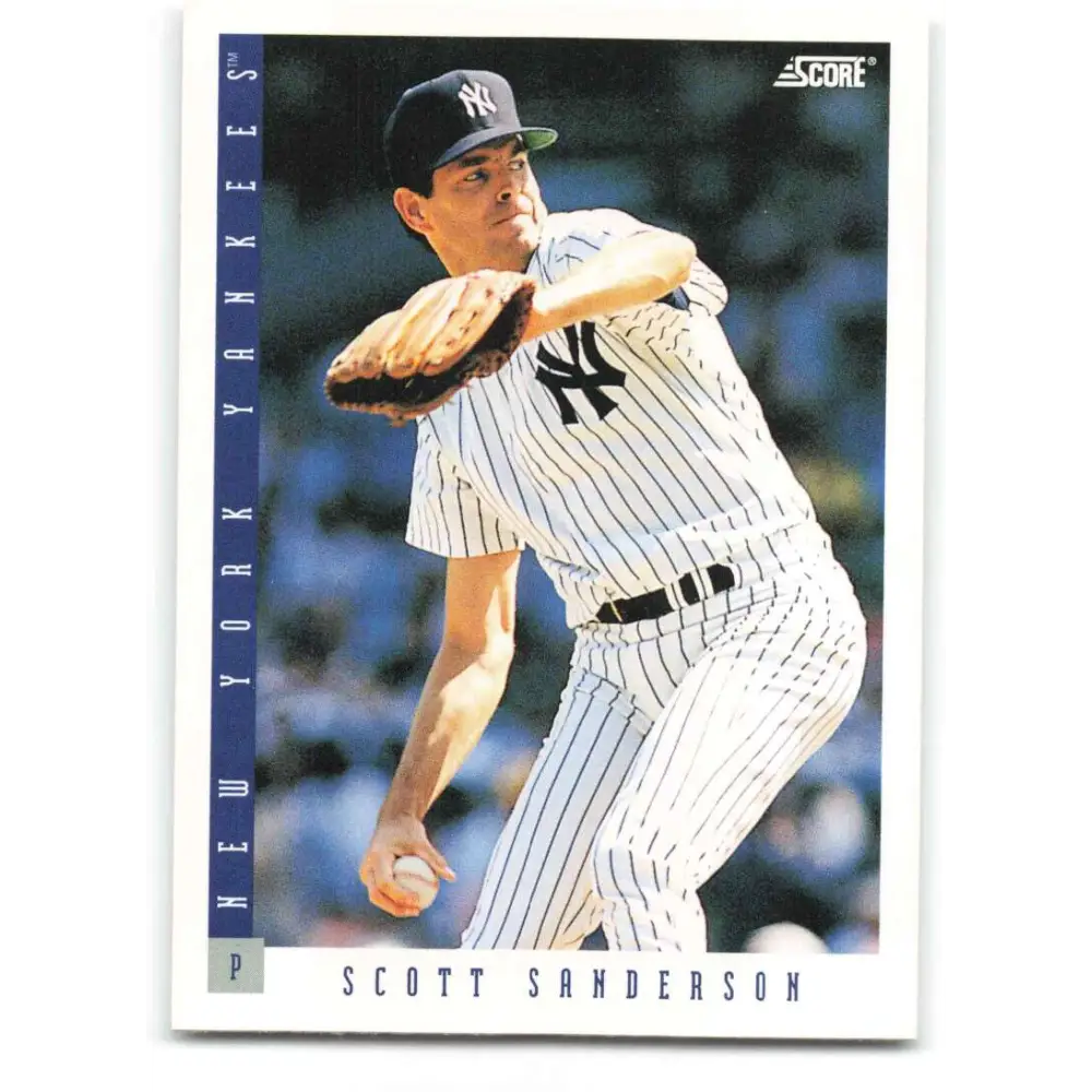1993 Score #618 Scott Sanderson NM-MT New York Yankees Baseball Card Image 1