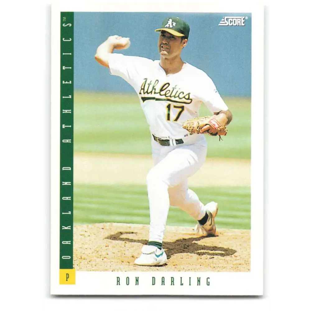 1993 Score #619 Ron Darling NM-MT Oakland Athletics Baseball Card Image 1