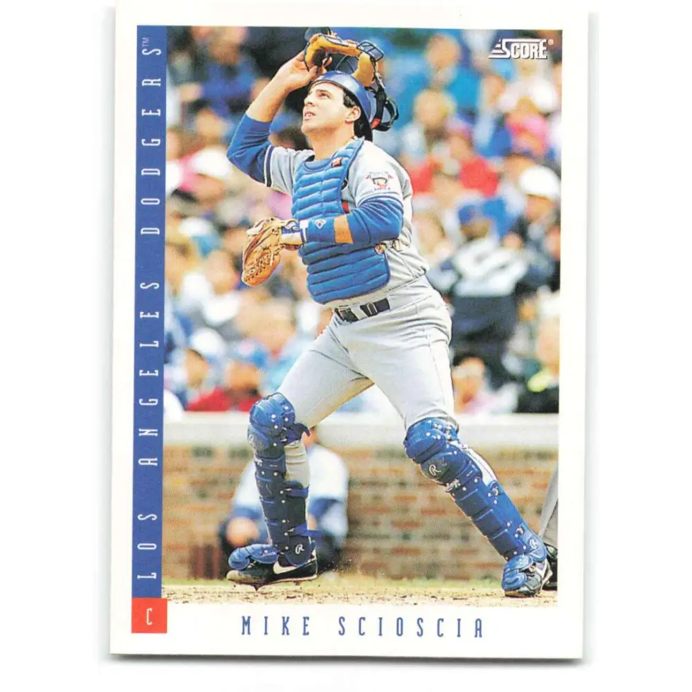 1993 Score #623 Mike Scioscia NM-MT Los Angeles Dodgers Baseball Card Image 1