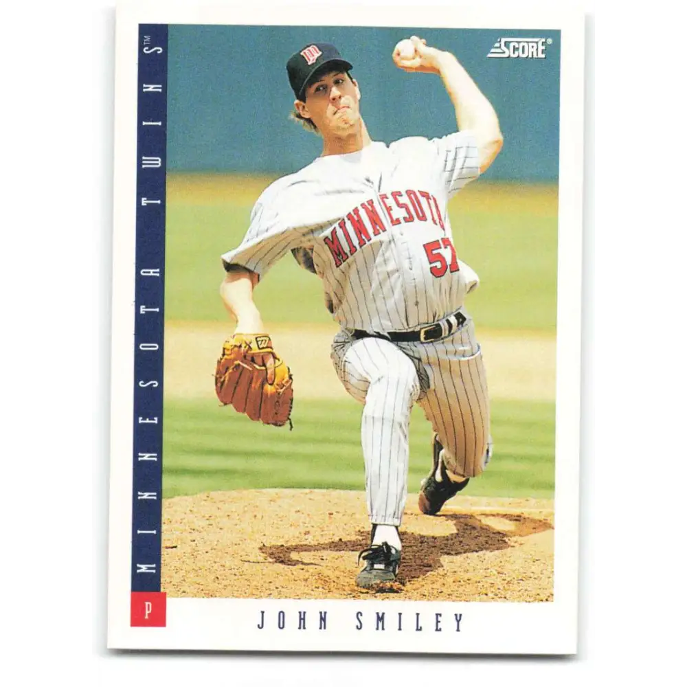 1993 Score #624 John Smiley NM-MT Minnesota Twins Baseball Card Image 1