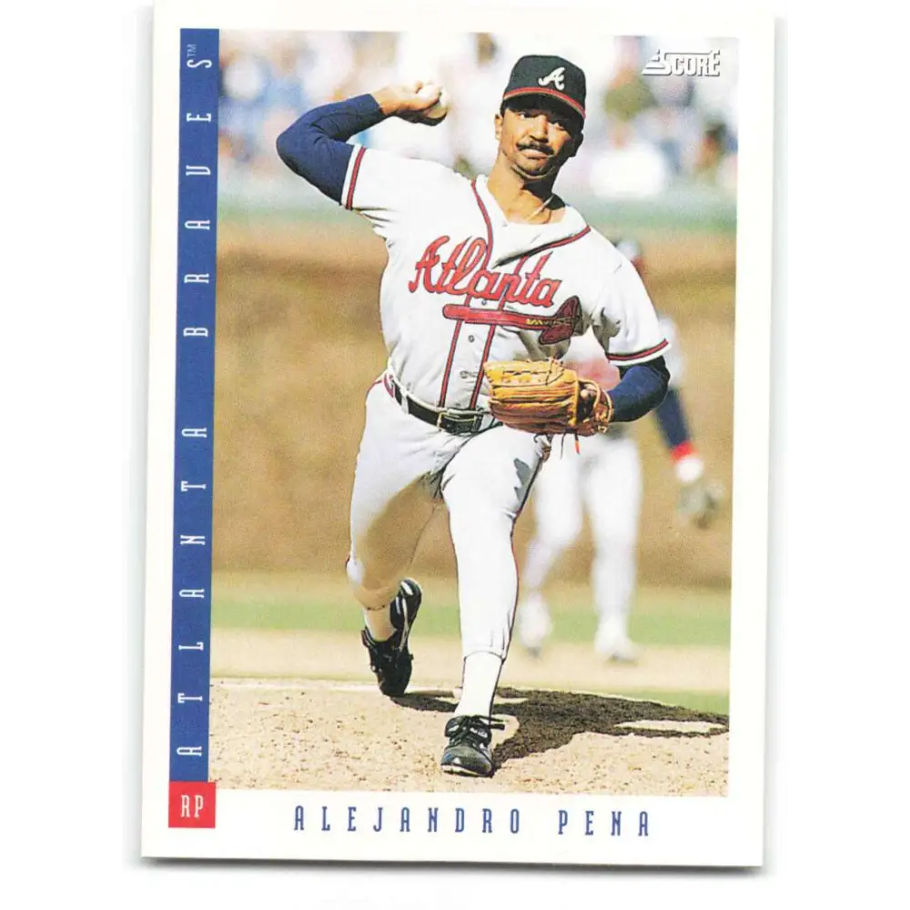 1993 Score #625 Alejandro Pena NM-MT Atlanta Braves Baseball Card Image 1