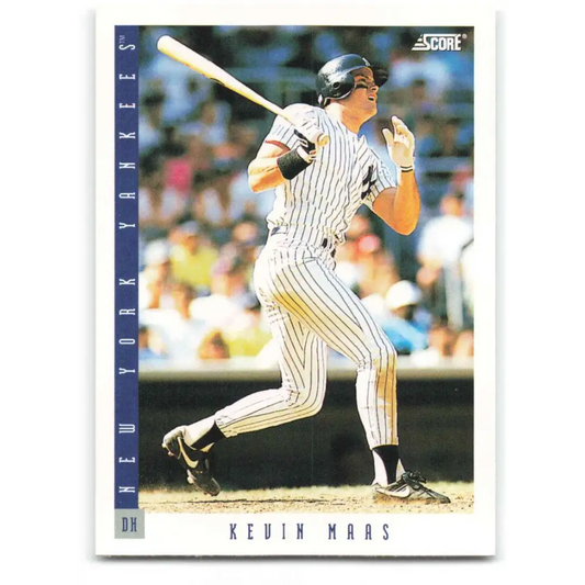 1993 Score #634 Kevin Maas NM-MT New York Yankees Baseball Card Image 1