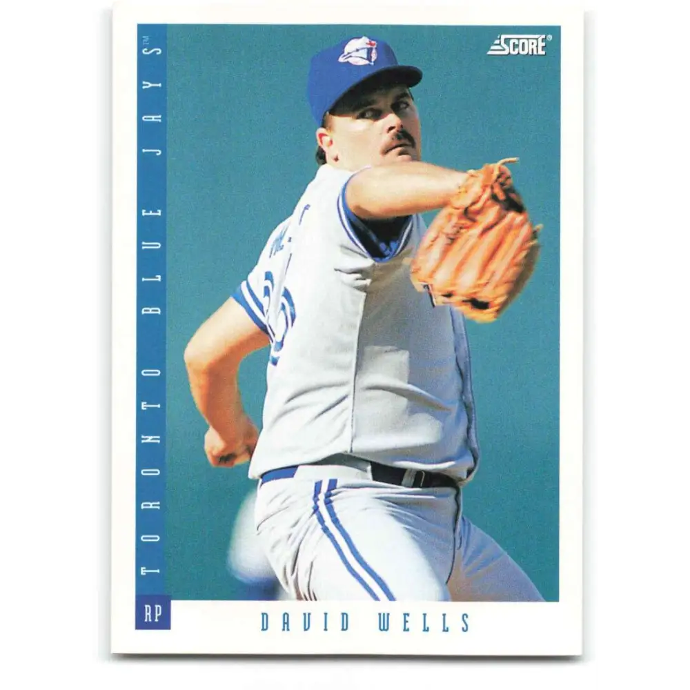 1993 Score #648 David Wells NM-MT Toronto Blue Jays Baseball Card Image 1
