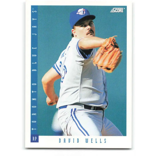 1993 Score #648 David Wells NM-MT Toronto Blue Jays Baseball Card Image 1