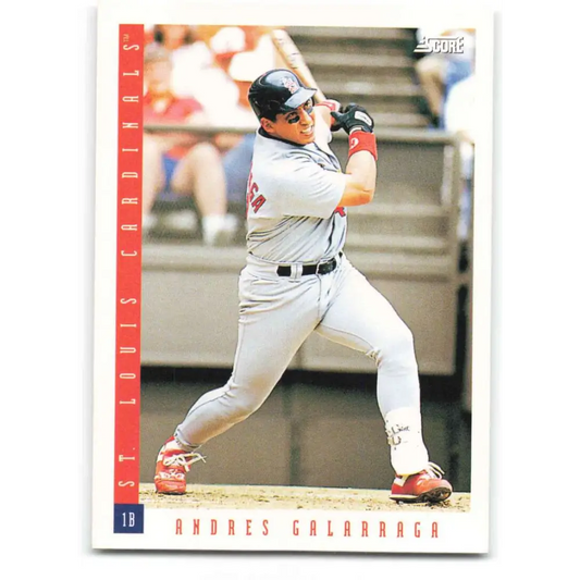 1993 Score #649 Andres Galarraga NM-MT St. Louis Cardinals Baseball Card Image 1