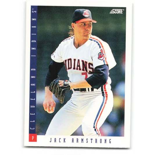 1993 Score #655 Jack Armstrong NM-MT Cleveland Indians Baseball Card Image 1