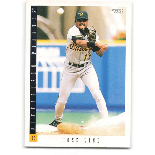 1993 Score #660 Jose Lind NM-MT Pittsburgh Pirates Baseball Card Image 1