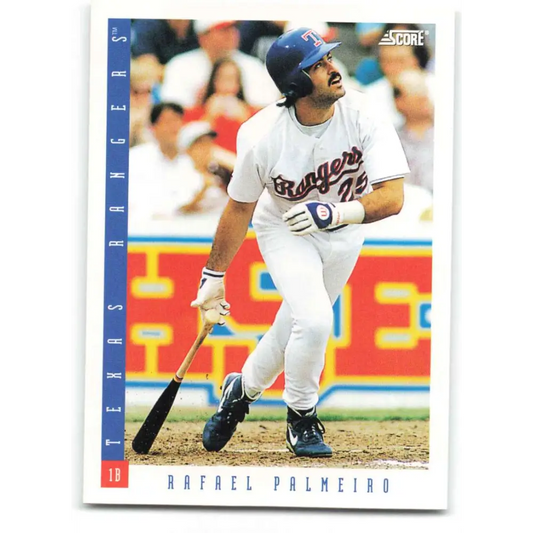 1993 Score #74 Rafael Palmeiro NM-MT Texas Rangers Baseball Card Image 1